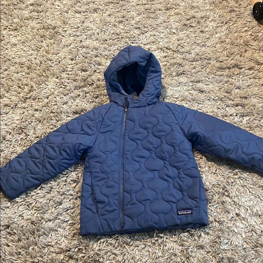 Patagonia Baby Quilted Puff Jacket - Current Blue - Picture 3 of 4